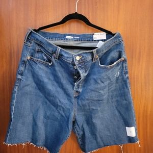 Old Navy Sky- High Button Fly Jean Shorts Women's 16